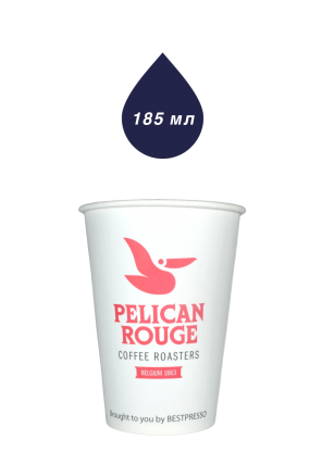 СТАКАНЫ 185 мл.  ДЛЯ ВЕНДИНГА PELICAN ROUGE  